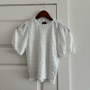 J crew retail Swiss dot top super cute cropped new